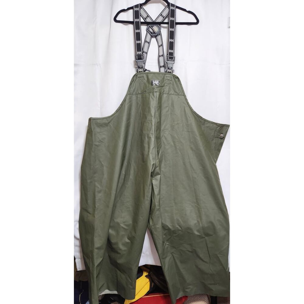 Helly Hansen Workwear Rain Suit Coat W/ Bib Overalls Green 4XL